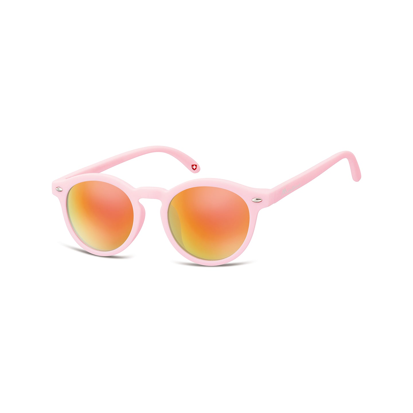 Montana Kids Revo lenses Rubbertouch - Pink - Revo Red