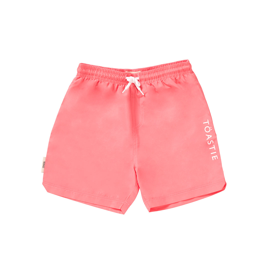 Toastie Boys U.V. Protector Woven Swim Shorts Salmon