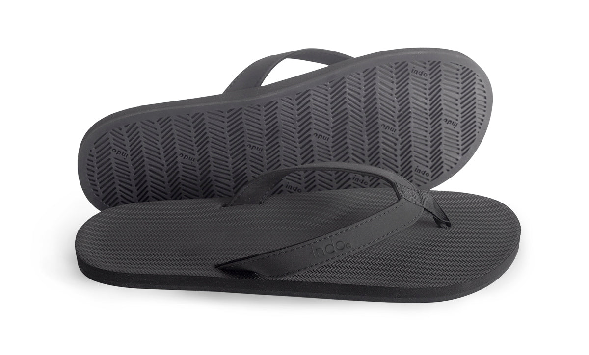 Indosole Essentials Flip Flops Men Black